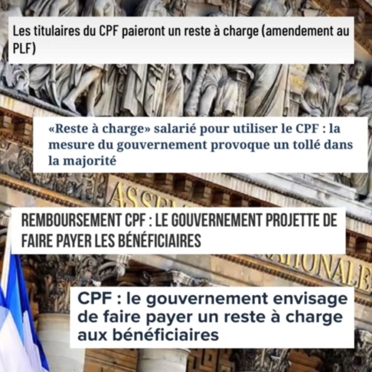 Le gouvernement envisage un reste à charge pour le CPF